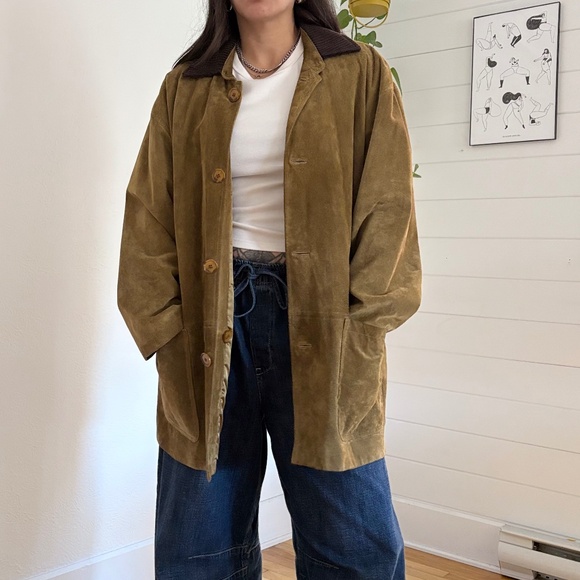 Vintage Jackets & Blazers - Vintage Suede barn jacket